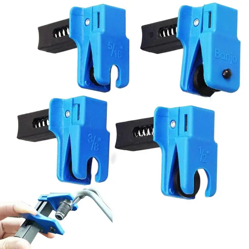 4Pcs/set Car Brake Oil Pipe Plug Automotive Brake Fluid Lines Plugs Automotive Brake Nozzle Clamp Oil Tool Prevent Oil Spills