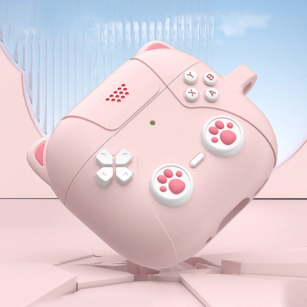 Custodia in Silicone per AirPods 4 auricolari Bluetooth custodia protettiva con moschettone custodia per auricolari protezione per la pelle accessori per cuffie