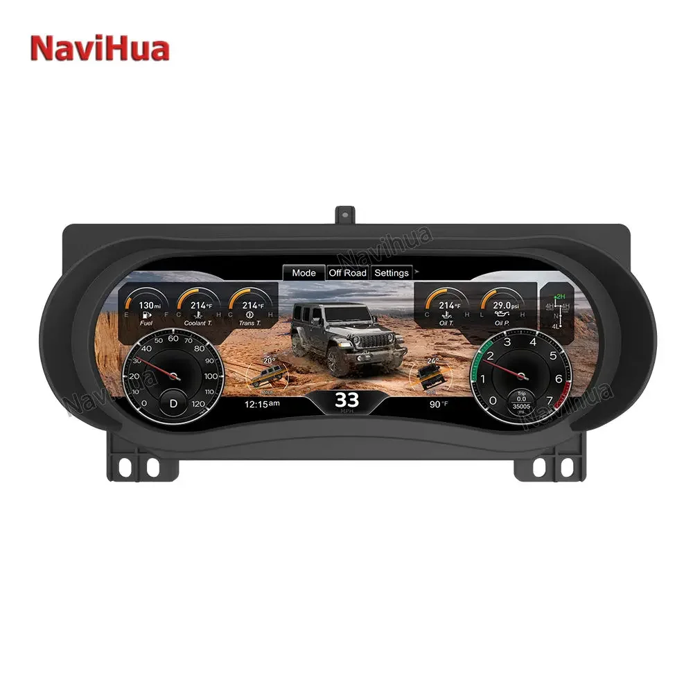 

NaviHua для Jeep Wrangler JL 2019 2023, новый автомобильный цифровой кластер, ЖК-дисплей, приборная панель, автомобильный спидометр, обновленный счетчик кабины, Linux