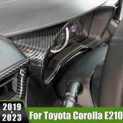 For Toyota Corolla E210 2019 2020 2021 2022 2023 Hybrid ABS Car Front Dashboard Decorative Frame Panel Sticker Cover Trim Strip