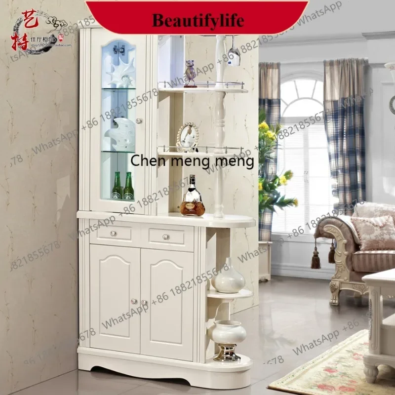 D5556 s6601 ivory white series entrance hall double-sided screen partition cabinet double-sided shoe cabinet paint, decorative c