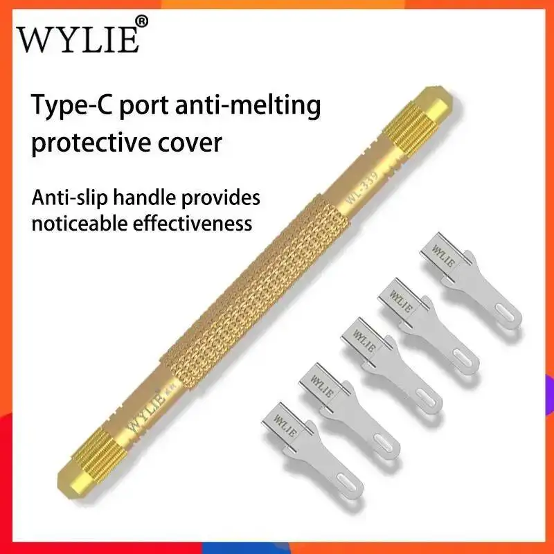 

WYLIE Anti Melting Type C Port Protector Compatible with USB C for Phone Repair Hot Air Gun Welding Prevention of Overheat Melt