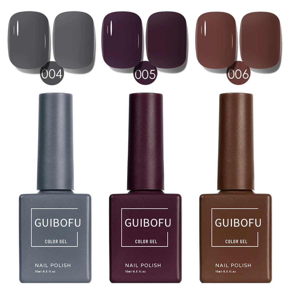 3 Stks/set Gel Nagellak Set Fall Shine Finish Semi Permanente Glitter Pailletten Nagellak Set Drenken Uv Lak Nail Art