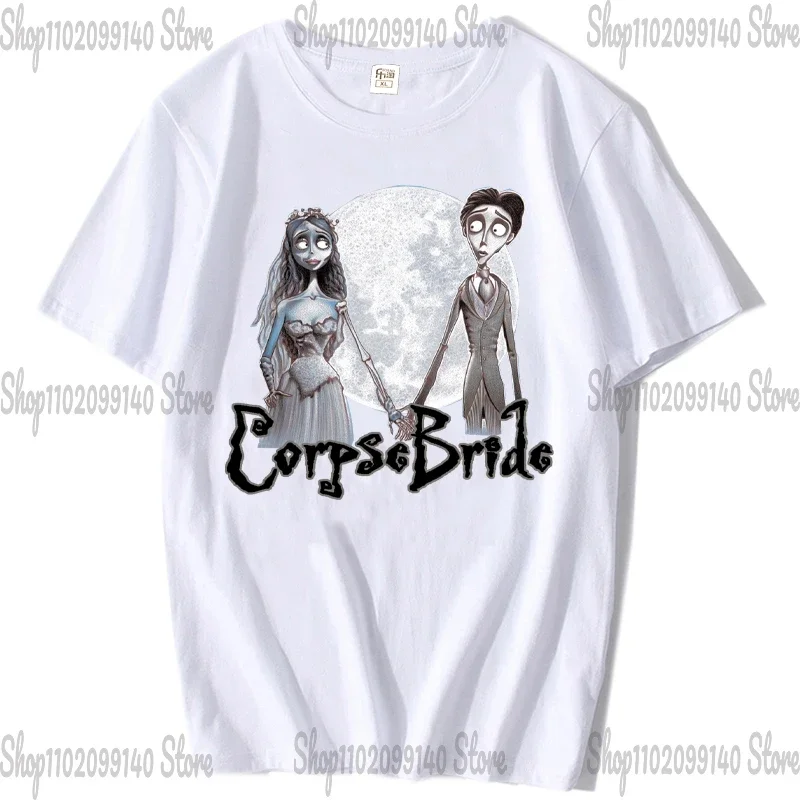 Gothic Movie Corpse Bride T Shirt For Men Trend Personality Tops Tee Shirts Printing T-shirt Short Sleeve Women Clothing