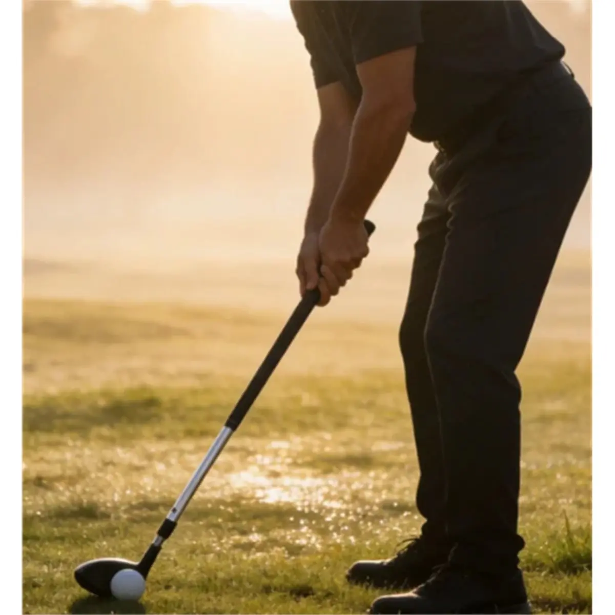 (AD12) Plastic Telescopic Adjustable,Beginner Golf Club Putter for Outdoor Family Fun Parent Bonding for Golf Game Activities