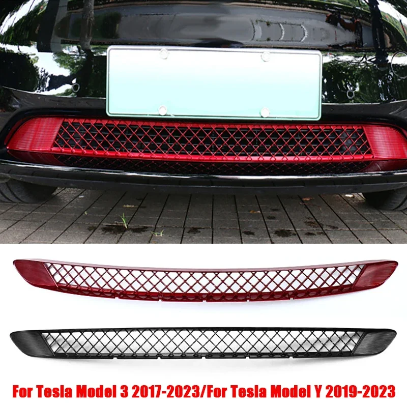 Car Lower Bumper Anti Insect Net Inner Vent Dustproof Grille Net Cover for Tesla Model 3 2017-2023/Model Y 2019-2023