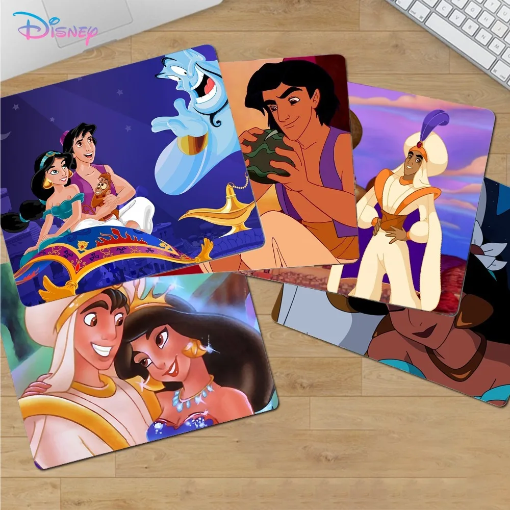 

Disney Aladdin Mousepad Custom Skin Desktop Desk Mat Kawaii Gaming Accessories Students Writing Pad Padmouse Desk Play Mats