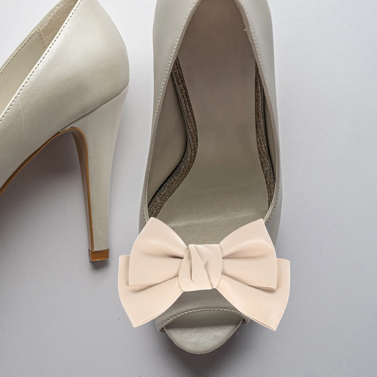 

1PC Detachable Bow Shoe Flower Black Zinc Alloy Decorative Shoe Clips for Women High Heel Pumps Party Wedding Work