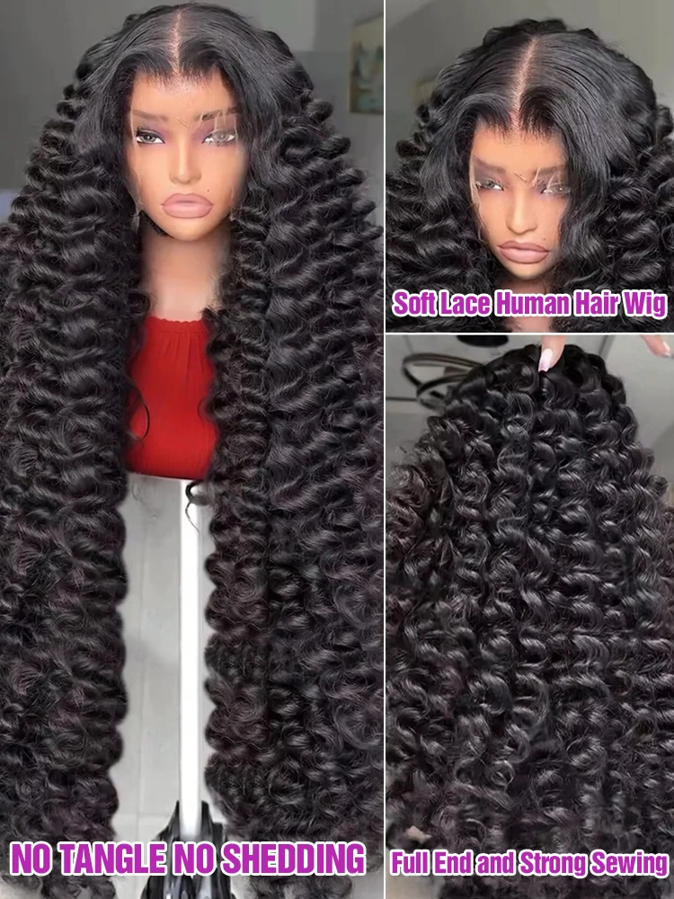 250 densidade solta natureza onda profunda 13x4 13x6 frente do laço perucas de cabelo humano brasileiro 30 40 Polegada encaracolado onda de água hd peruca frontal do laço