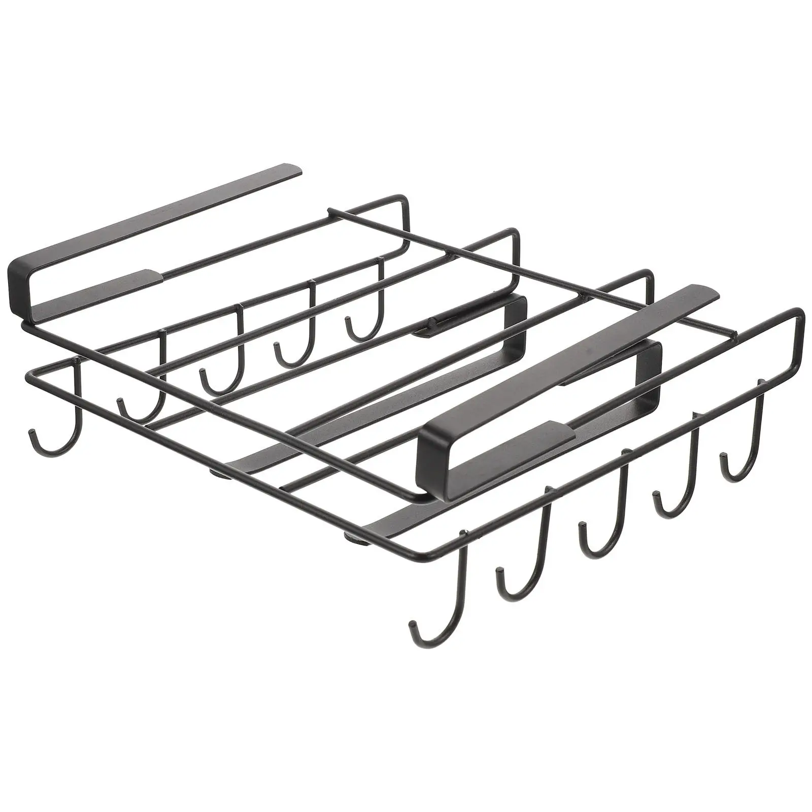 Kitchen Storage Rack Under Cabinet Shelf For Cutting Boards Pots Lids Organize Holder Drying Rack Anti-Skid Metal Chopping