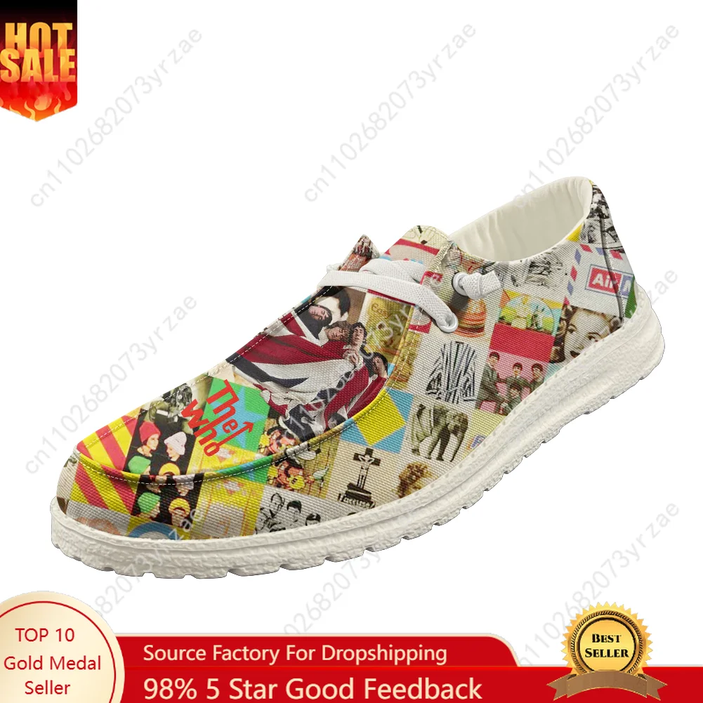 

The Who Casual Shoe Men Women Breathable Flat Footwear Indoor Outdoor Lightweight High Quality Personalized Pattern Custom Shoes