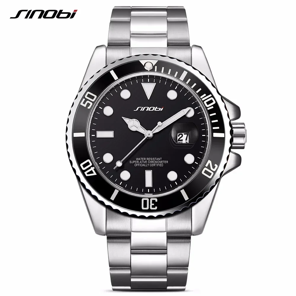 2025Watch الأعمال المتقدمة الشعور شبح الماء الأخضر ساعة رجالي مضيئة مقاوم للماء غير الميكانيكية ساعة مخصصة 9721