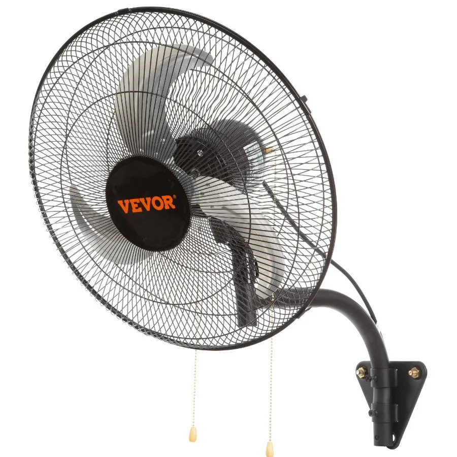 

Wall Mount Fan 18 Inch 3speed High Velocity Max. 4000 CFM Oscillating Industrial Wall Fan Commercial or Residential for Wareho