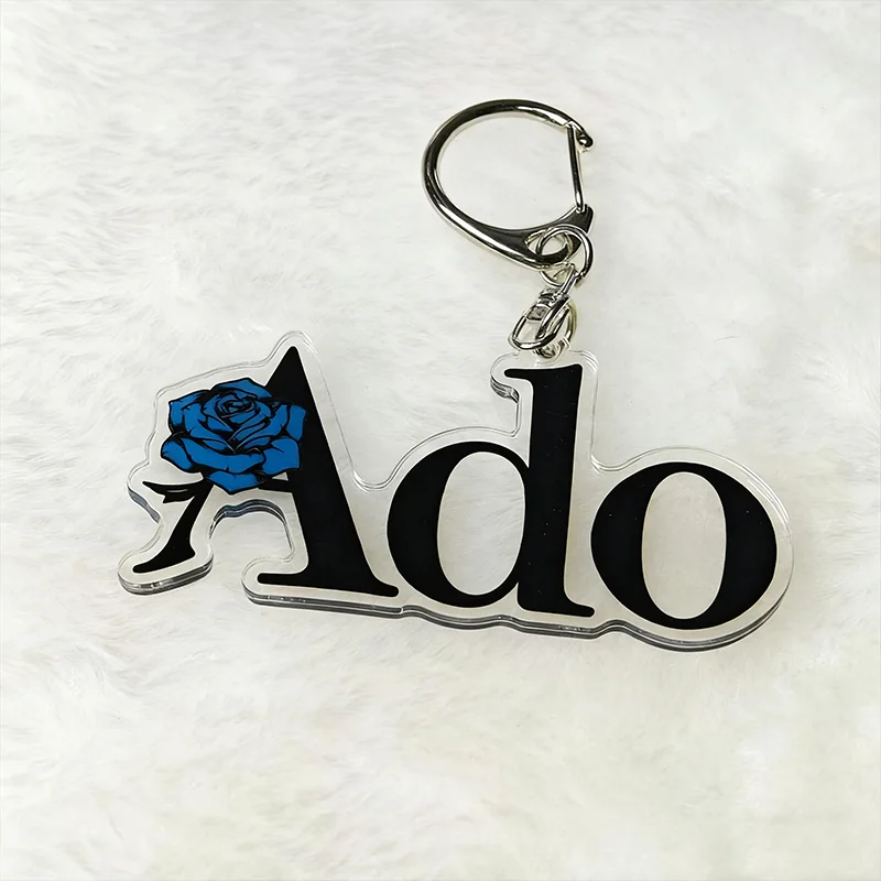 المطربين اليابانيين أدو تأثيري المفاتيح الاكريليك قلادة بحرف كيرينغ مفتاح سلسلة حقيبة الملحقات حلية الدعامة #2