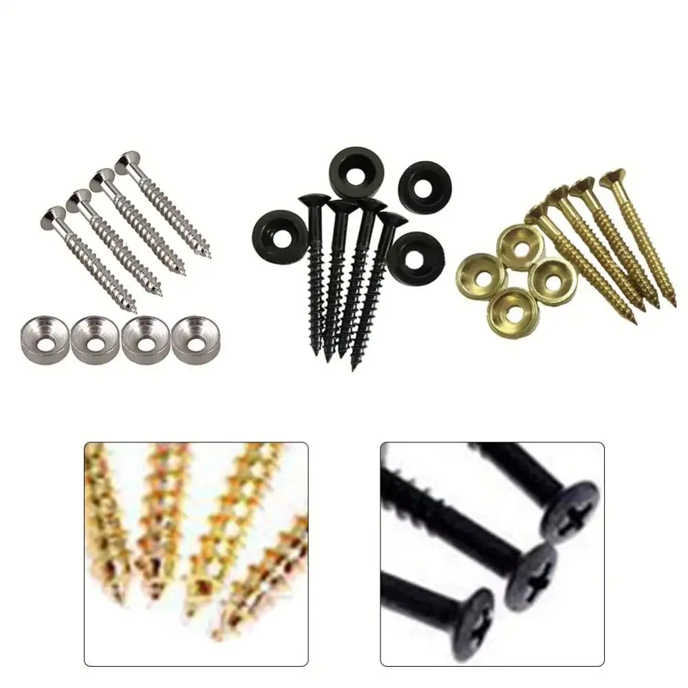 14MM Guitar Neck Mounting Screws Solid Metal Guitar Neck Help Guitar Accessories Neck Screw Bushings