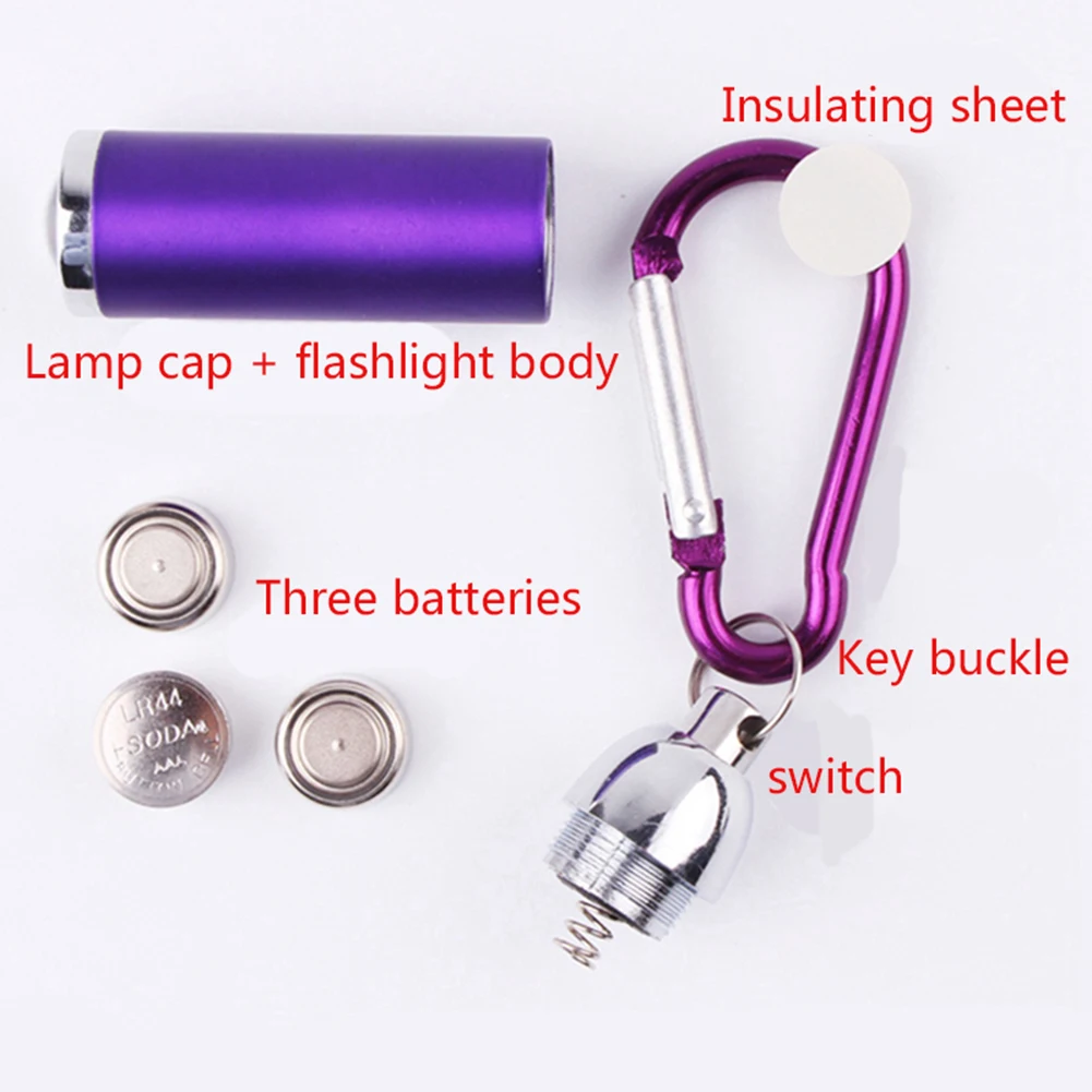 LED Mini Torch Light USB Charging Waterproof Flashlight Outdoor Emergency Lights Keychain Lamp Hiking Camping Portable Lighting