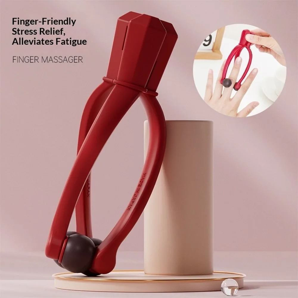 Finger Massager Hand Joint Relief Clip Mouse Hand Fatigue Roller Stress Relief Gua Sha Acupoint Pressing Tool