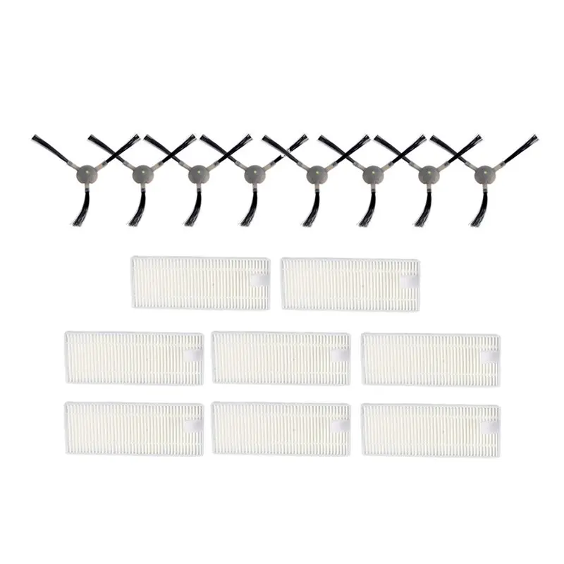 【SELL FAST 】Replacement Hepa Filter 16PCS Vacuum Side Brush Filter Set For Lefant F1 Robot Vacuum Cleaner Accessories