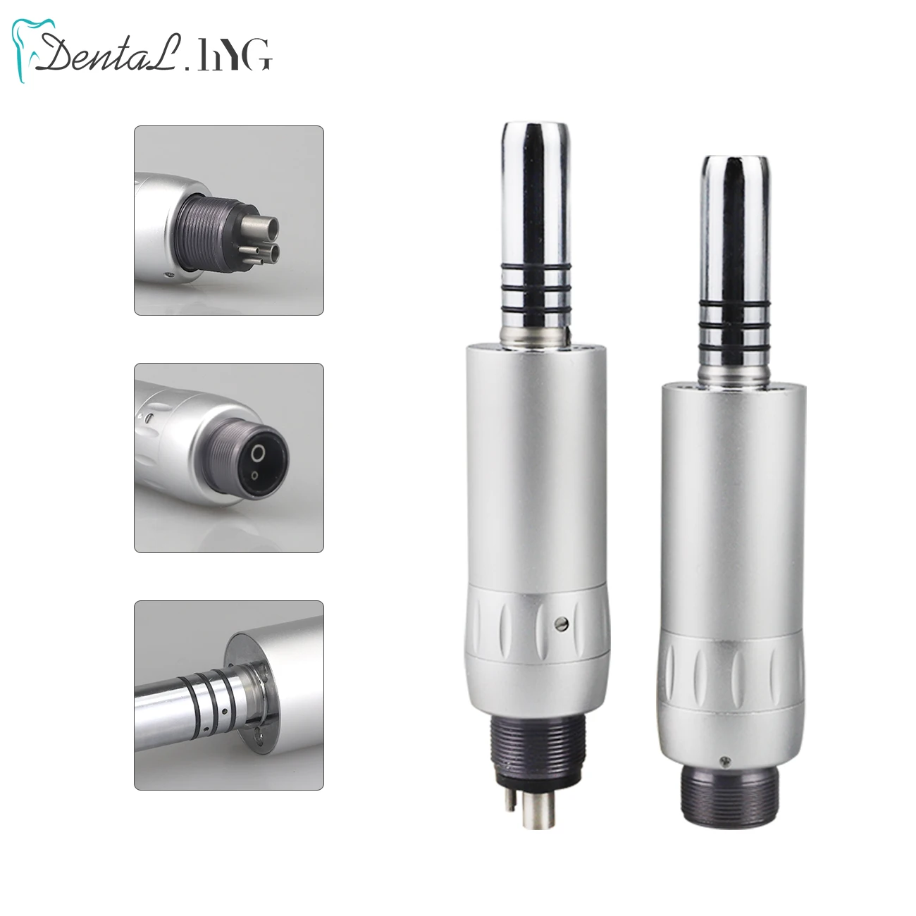 Dental Low Speed Handpiece Inner Spray Air Turbine Straight Contra Angle Air Motor 2/4Holes Turbine Push Type Handpiece Cutting