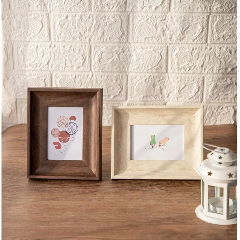 Minimalist Creative Resin Photo Frame 6x6 and 7x7 Square Tabletop Display Frame - Elegant Square Picture Frame for Home Decor