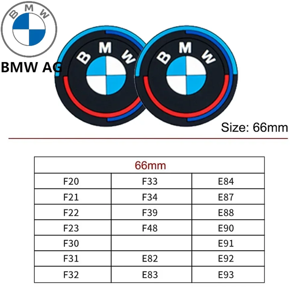 

2PCS Car Cup Mat FOR BMW X1 X2 X3 X4 X5 X6 1 2 3 4 5 6 7 Sereis F30 F34 E90 G20 F20 F21 F22 F07 F10 F11 E60 G30 F48 F15 G06 E83