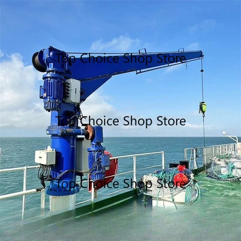 Terminal fixed straight arm crane offshore platform crane