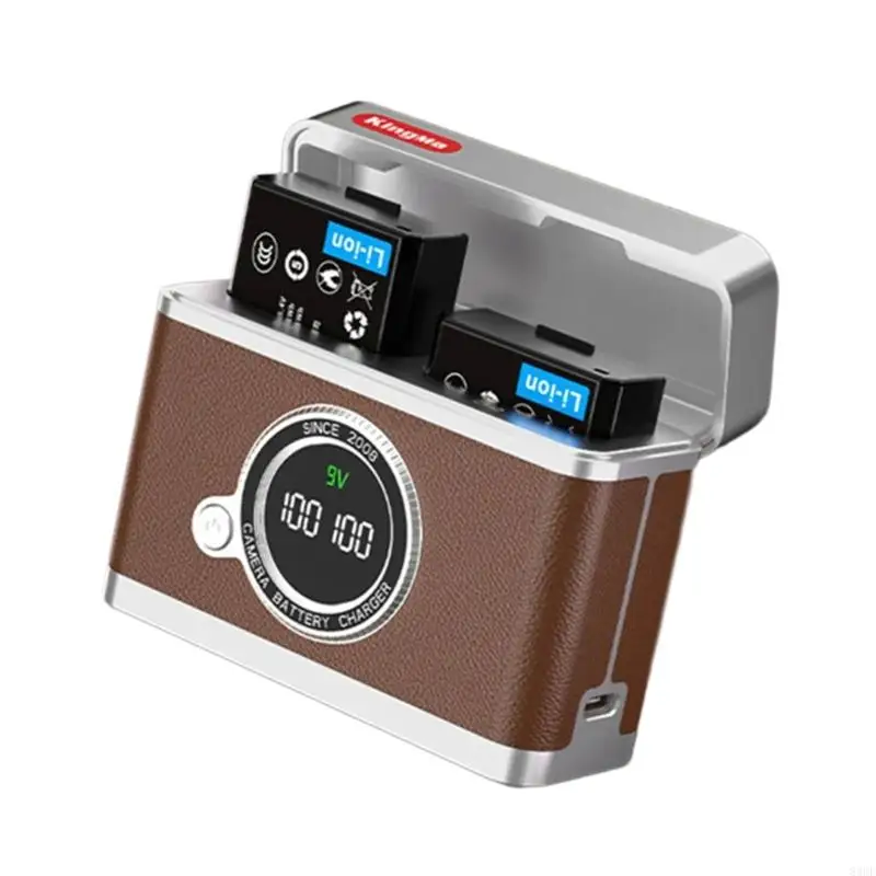 Compact Fast Charging Dock For E10 Battery Includes LCD Voltages Monitor 83CF
