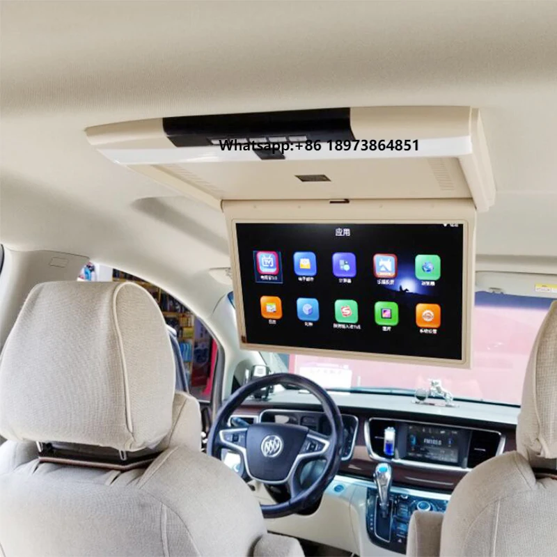 

MPV Car Flip Down Monitoring 13.3inch/15.6inch/17.3inch Roof Monitoring 8k Car Android