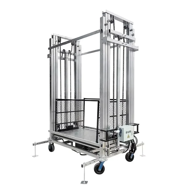 Hydraulic Adjustable Mobile Electric Scaffolding With Matching Accessories For Building Construction Stable Durable Practical