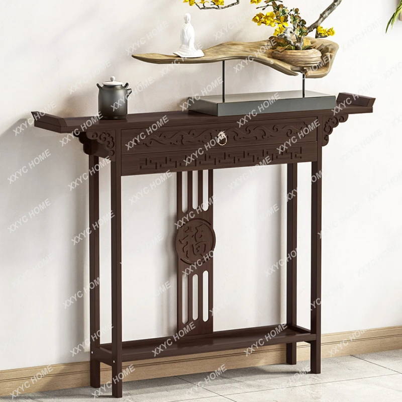 

Console Tables Super Narrow Console a Long Narrow Table Altar Console Tables Pieces Entrance Cabinet against the Wall