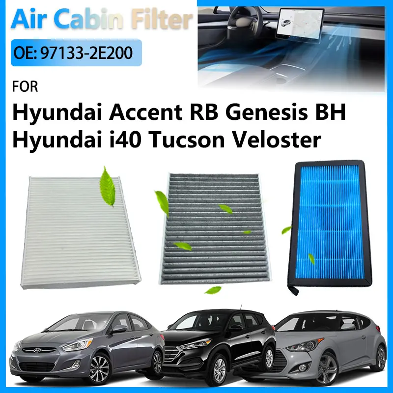 

Air Conditioning Cabin Filter For Hyundai Accent RB Tucson JM TL Genesis DH i40 Veloster FS Accessories 97133-2E200 08790-2E200