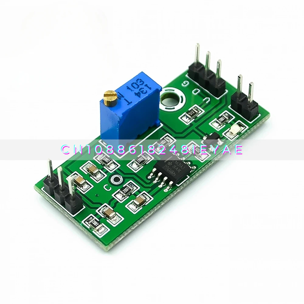 LM393 Voltage Comparator Module Adjustable Signal Waveform Shaping High Level Dual Output LED Indication