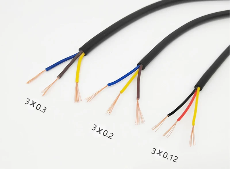 RVV-Elektrokabel, 2 Meter, 2/3/4/5/6/7/8 Kerne, 26/24/22/20/18 AWG, Steuersignaldraht, Kupferisoliertes, ummanteltes PVC-Kabel – Detail 8