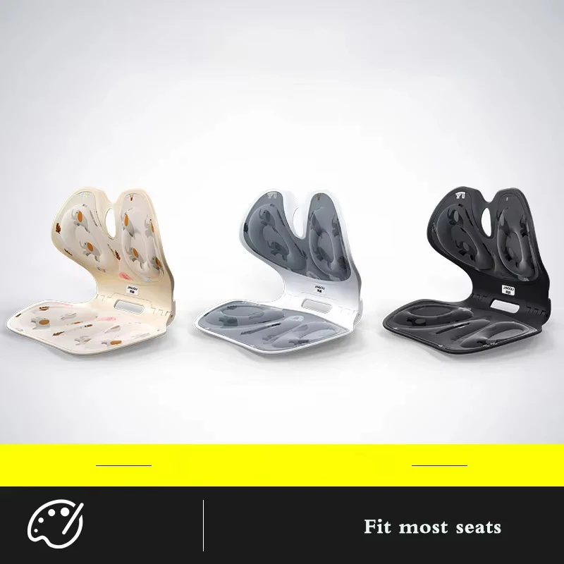 Folding Seat Sitting Posture Memory Cotton Cushion Correction Chair Cushion Back Lumbar Support for Kids Office Back Pain Relief