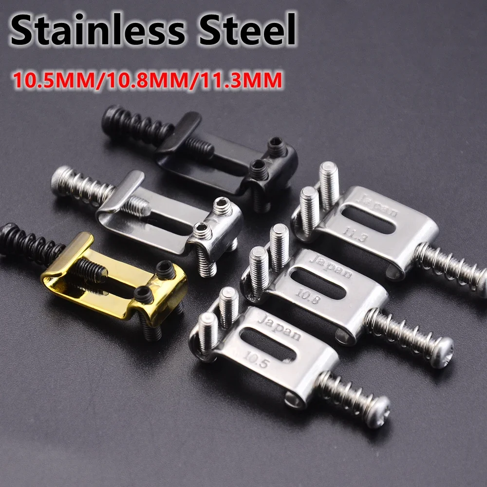 10.5MM/10.8MM/11.3MM Electric Guitar Stainless Steel / Titanium Alloy (TC4) Bridge Saddle for ST