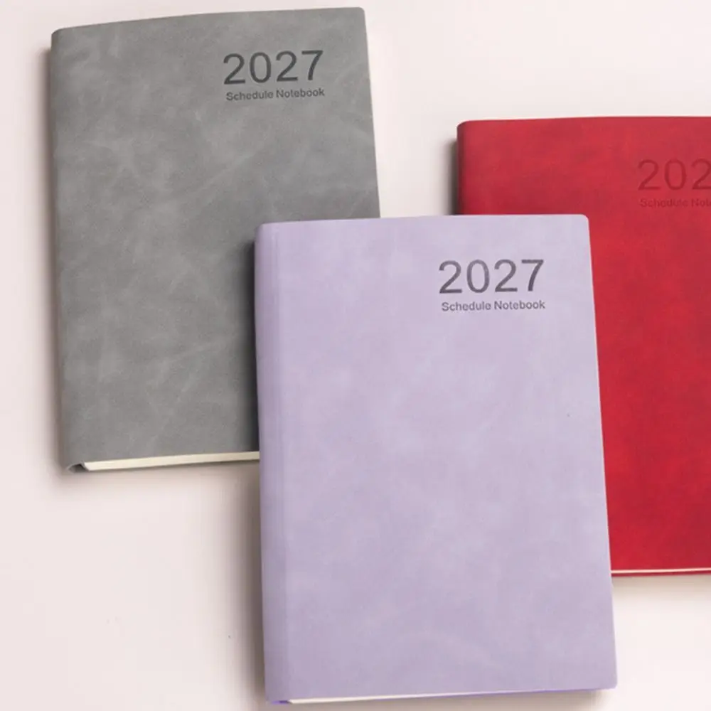 Portable A5 2027 Planner 365 Days Efficiency Schedule Notebook with Monthly & Weekly Plan Pages Journal Students