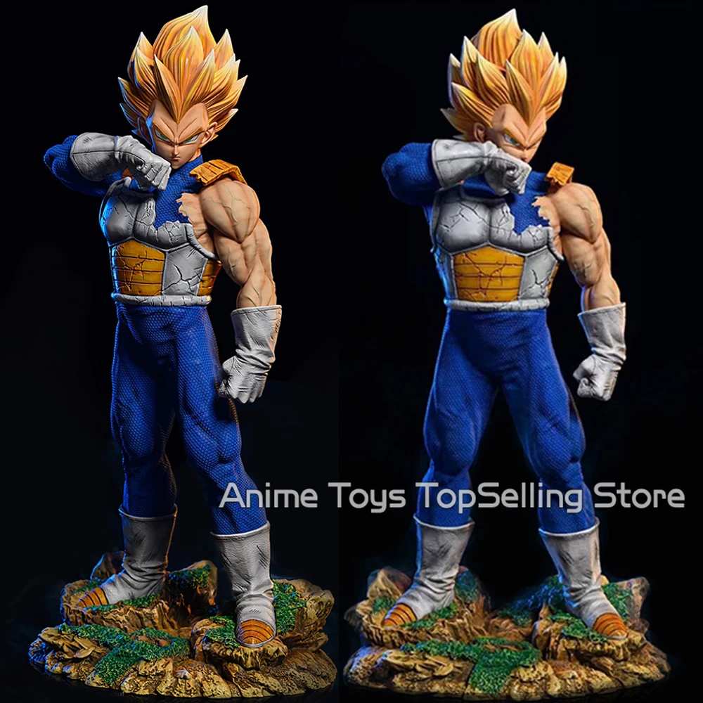 

11.02in/28cm Anime Dragon Ball Z Figure Vegeta Figure PVC Super Saiyan Statue Collectible Model Toys Gifts