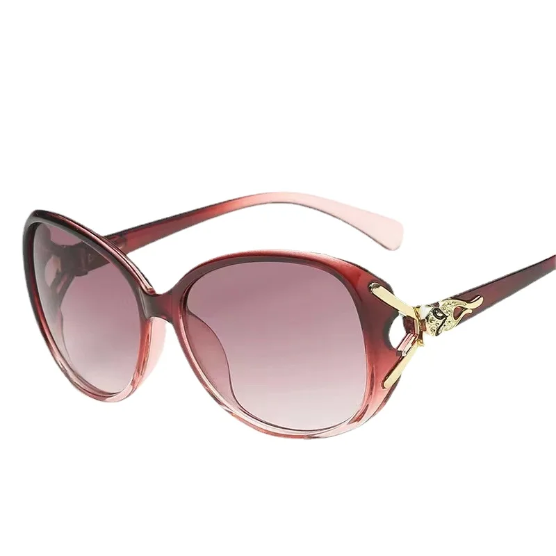New Women\'s Large Frame Street Photo Sunglasses Retro Women Leisure Shopping Sun Glasses Advanced Sunshade Glasses UV400 Eyewear