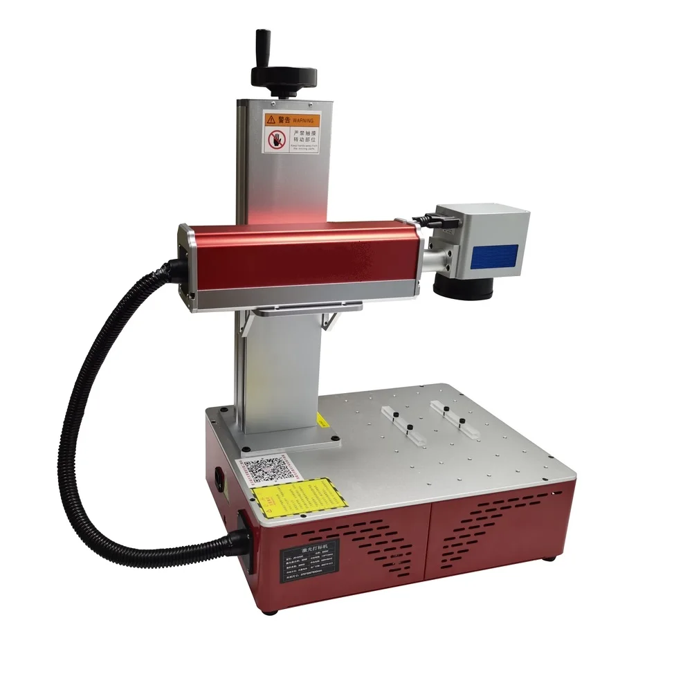 50W Raycus Fiber Laser Marking Machine 30W Metal Engraver 20W Stainless Steel Gold Silver Laser Cutting Machine with Rotary Axis