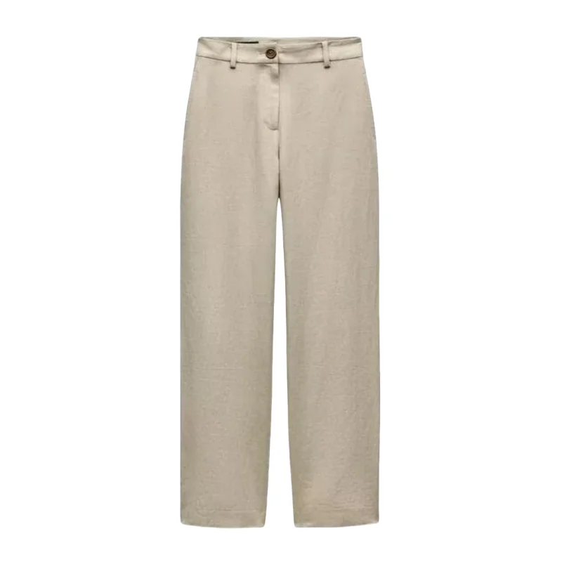 

New Autumn Linen Blend Vest Wide Leg Pants 807369 8222369 8222939 807939 Commute Sle ort Length Knot V Ne S...