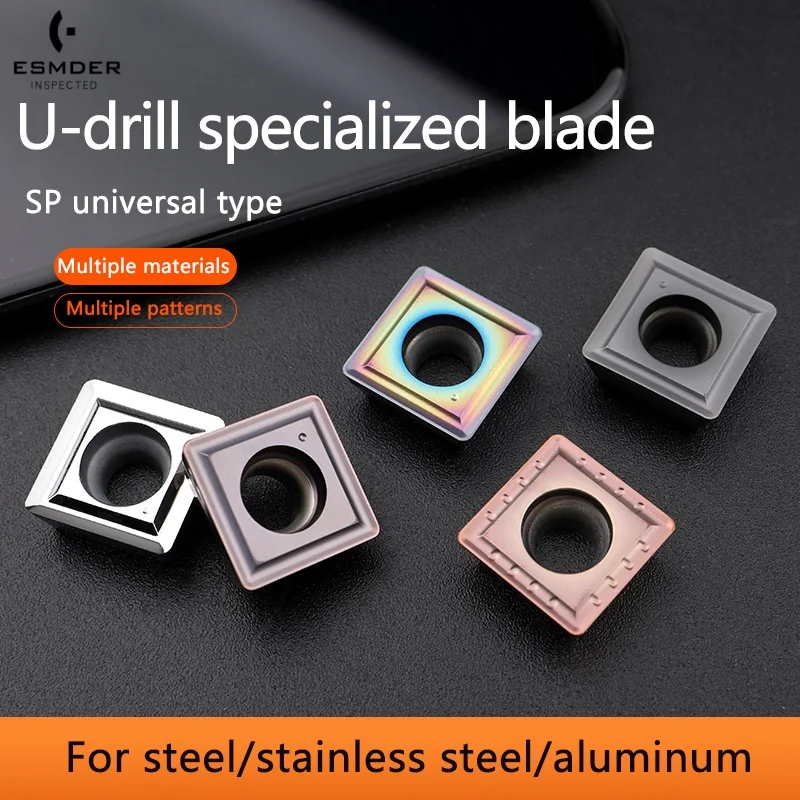 

Lathe U-Drill blades SPMG/SPGT 04/05/06/07/09/11/14 CNC Cutter Drilling Turning For Quenched stainless steel aluminum