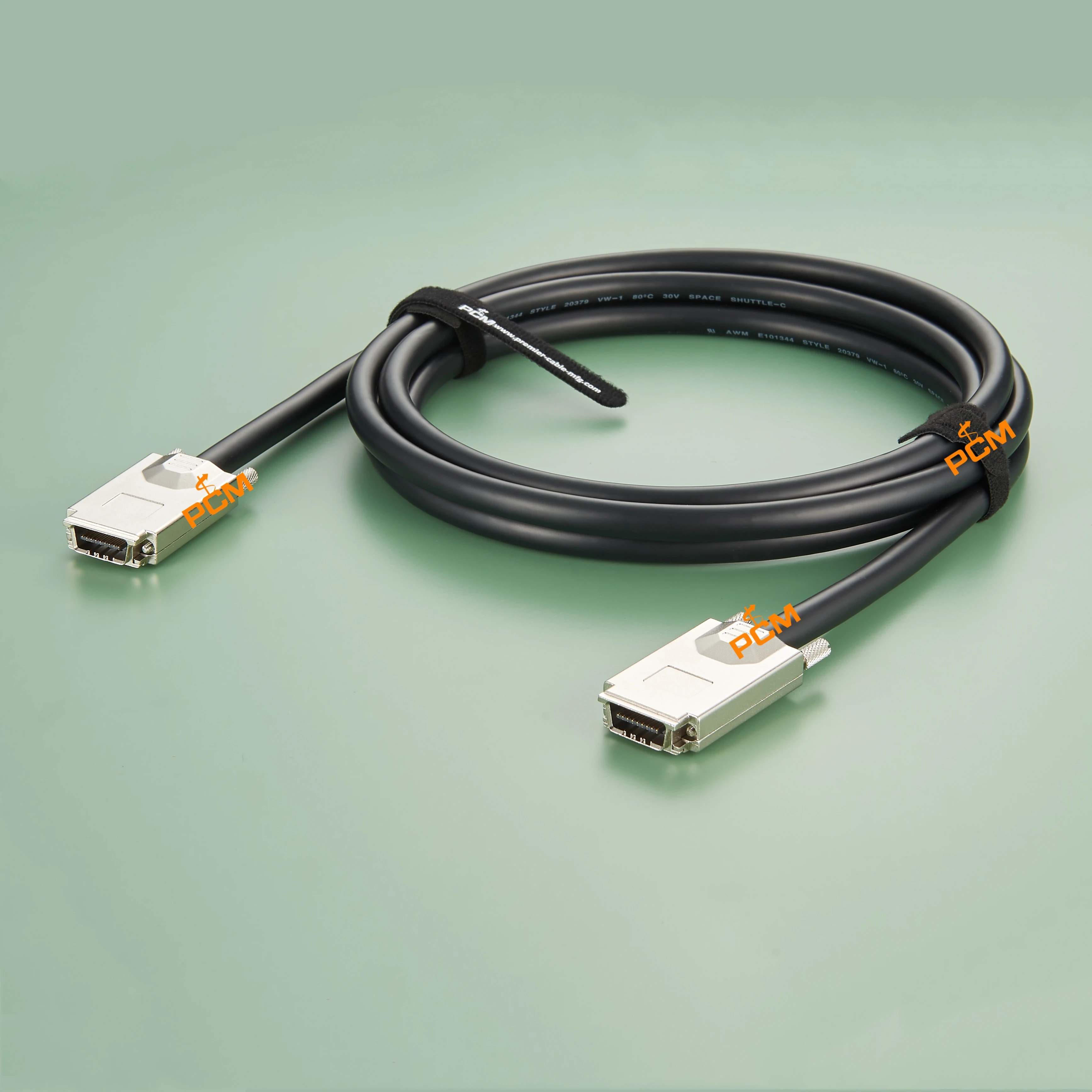 สายเคเบิล SAS ภายนอก, HS-Link 4 Lane - 4xInfiniband SFF-8470 ถึง 4xInfiniband SFF-8470 Serial Attached SCSI SAS Cable