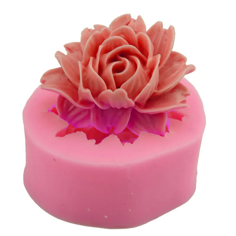 3D Flower Shape Fondant Mold Silicone Sugar Craft Molds Cake Chocolate Decoration Baking Tool Cupcake Jelly Candy Moulds