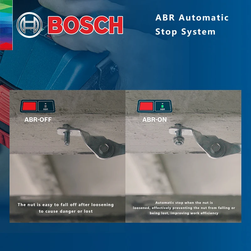 Bosch Impact Wrench 18V Brushless Lithium 400N.m High Torque Rechargeable GDS 18V-400 Electric Wrench Cordless Power Tools