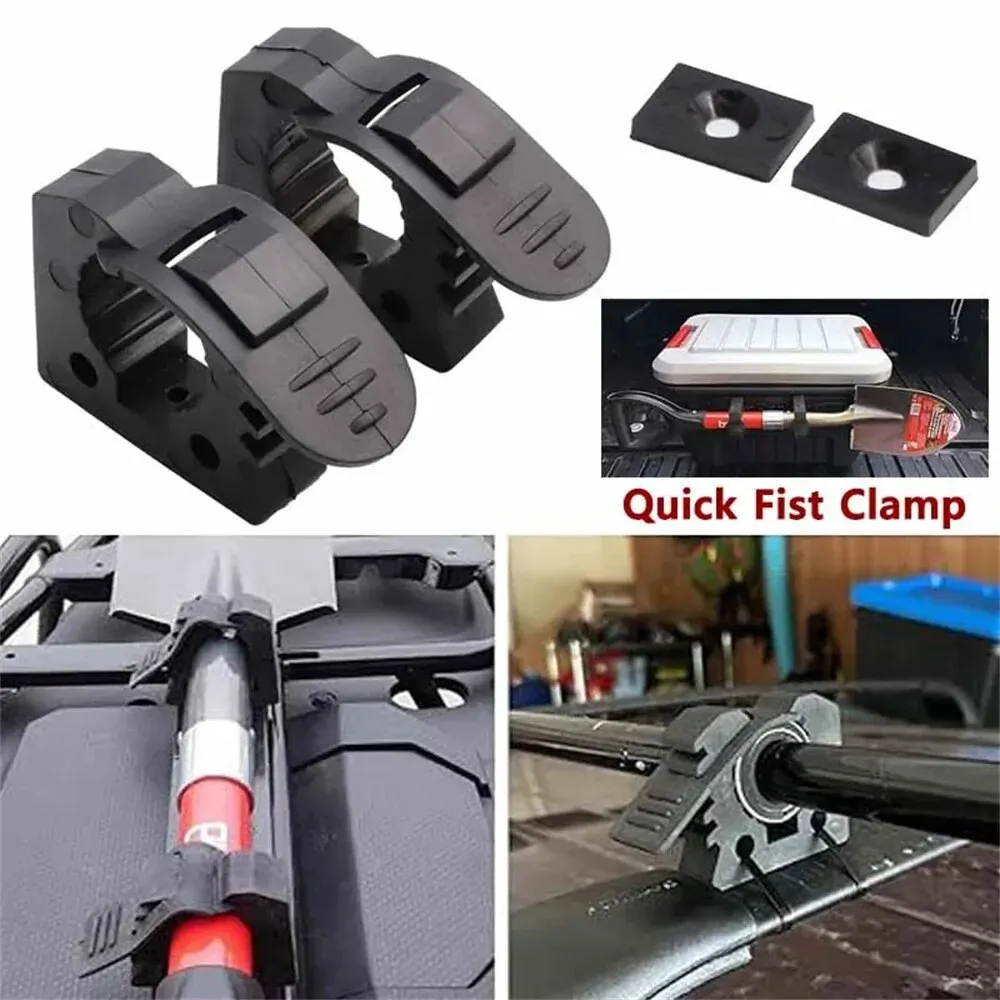 Quick Fist Clamp for Mounting Tools Equipment Auto Offroad ATV UTV Truck Trailer RV Boat Home Accessories 1.18in-1.42in Diameter