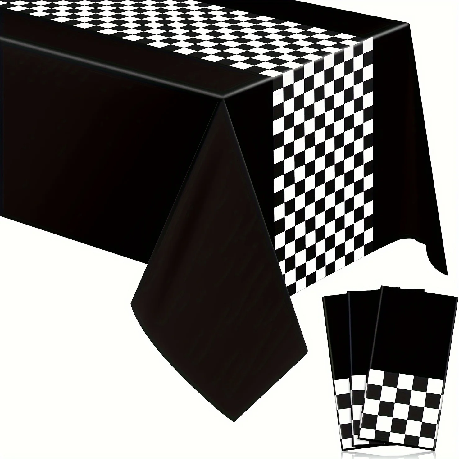 1pc Car Birthday Party Supplies, Racing Party Decorations, Road Tablecloth, Racetrack Table Runner, Table Covers For Car Theme