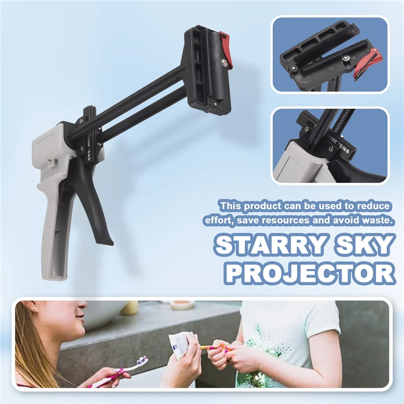 

T98C-704 Toothpaste Tube Glue Gun Silicone Manual Glue Gun Repair Tool Sealant Manual Extruder Injection Gun