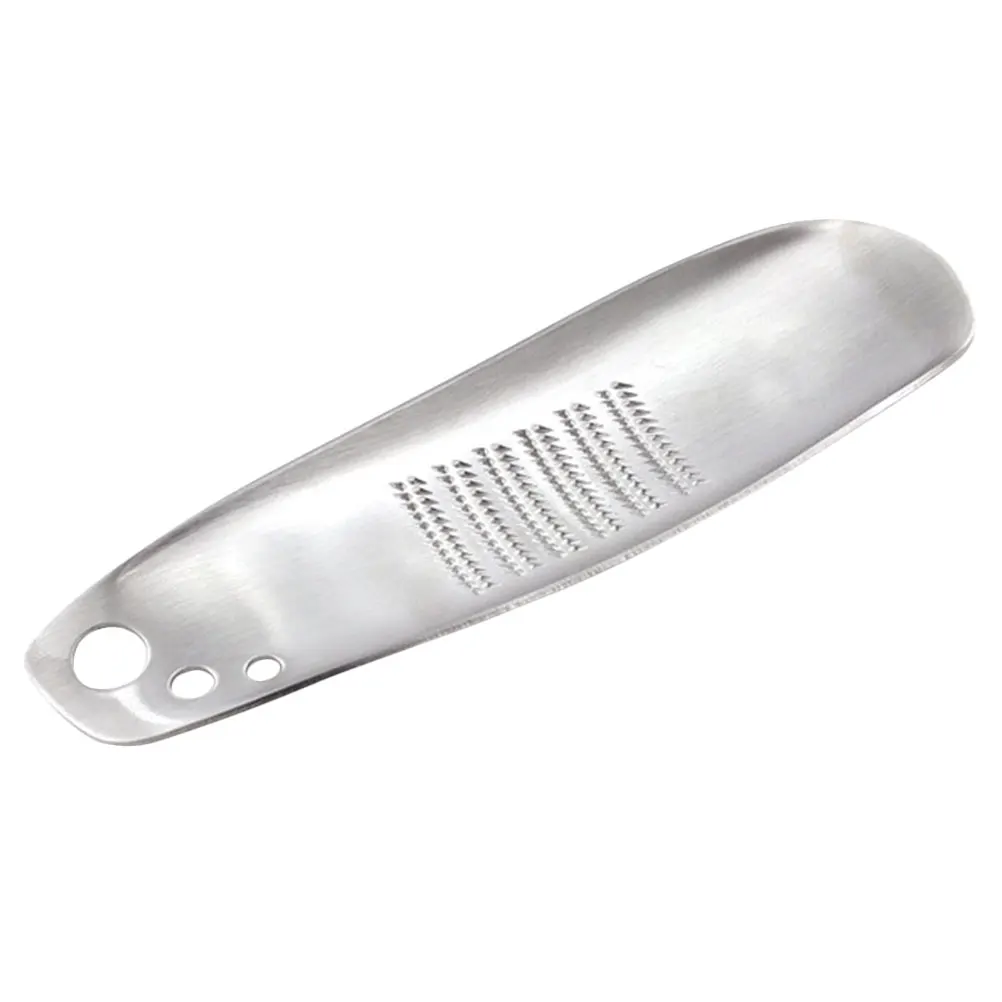 

【】Stainless Steel Garlic Grater Ginger Mincer Multi-Function Kitchen Tool Reusable Convenient Oval Shape Grater For Garlic
