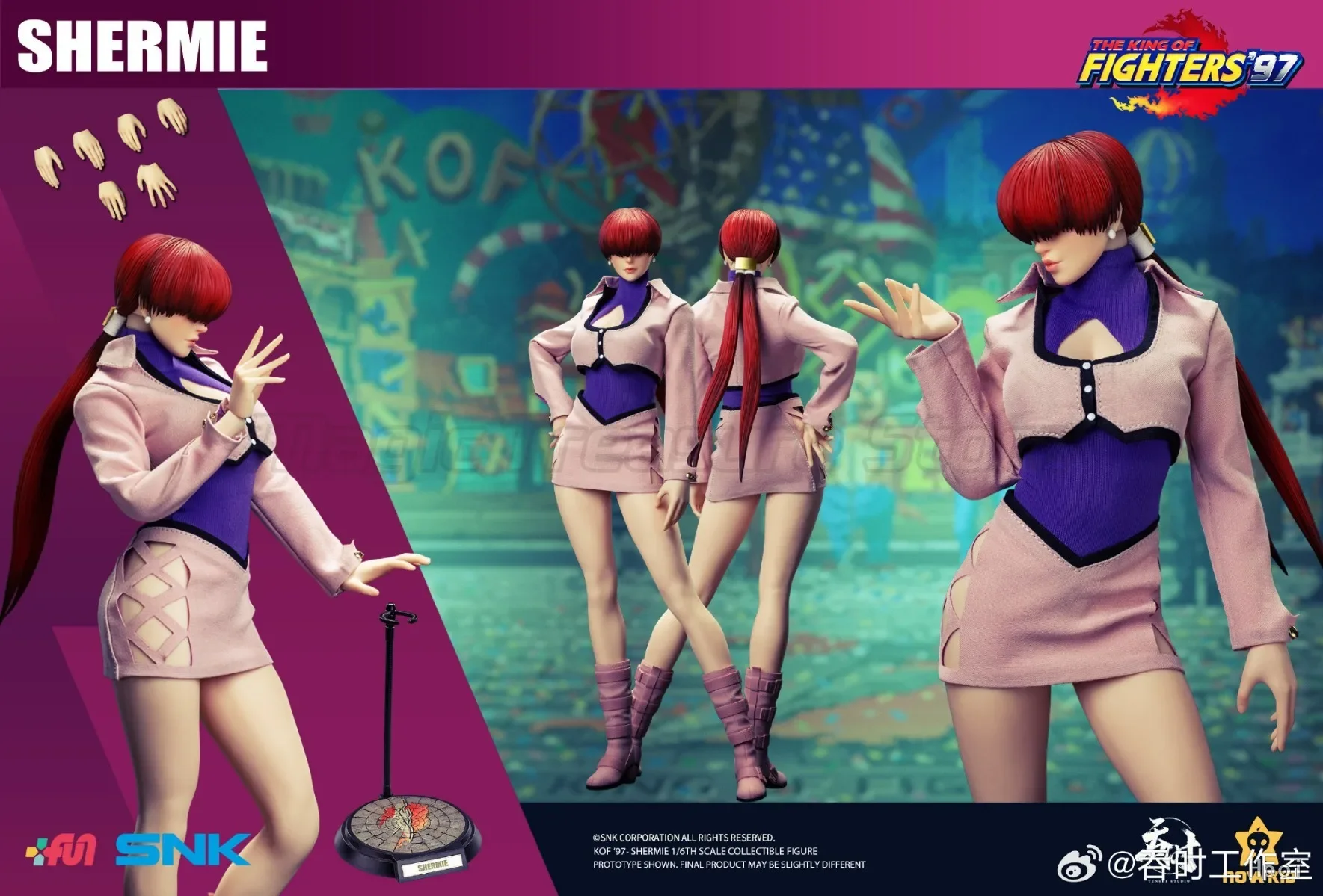 【MT】Оригинальная аниме-фигурка TUN SHI THE KING OF FIGHTERS '97 SHERMIE в масштабе 1/6