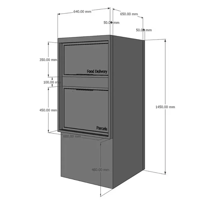 Anti-theft Parcel Delivery Box Home Office Express Self Pickup Mailbox for Personal Package